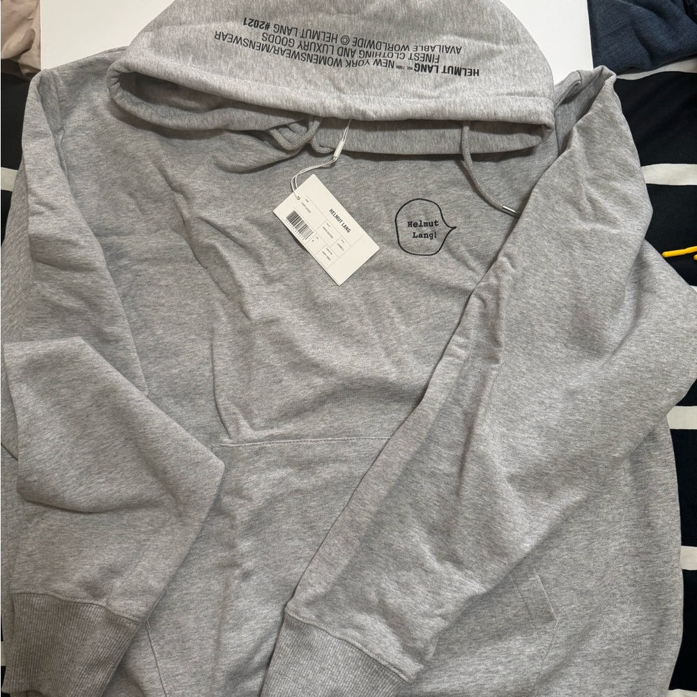 Helmut Lang Light Gray Hoodie